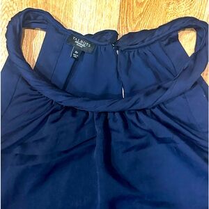 Navy Talbots party dress size 8p 8 petite